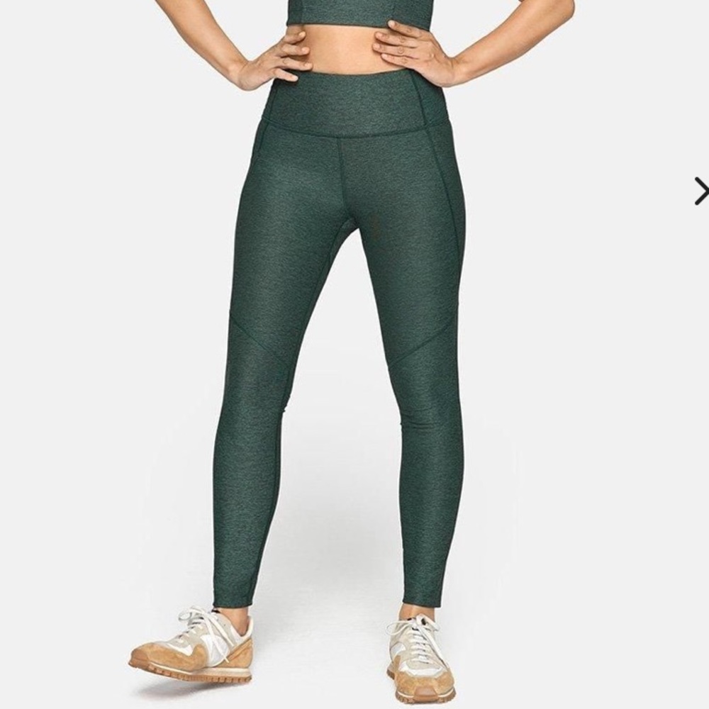 Outdoor Voices Hunter Green Warmup Leggings Small